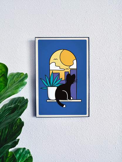 Window Cat No. 1 Poster