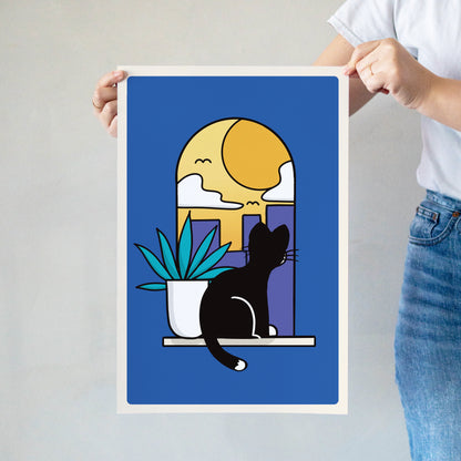 Window Cat No. 1 Poster