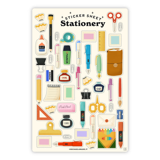 Stationery Sticker Sheet
