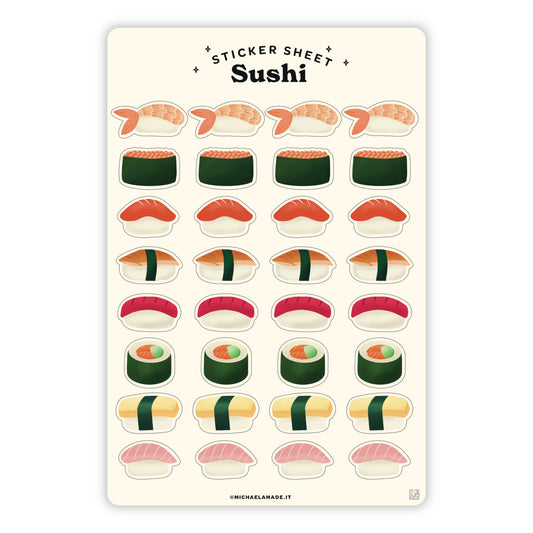 Sushi Sticker Sheet