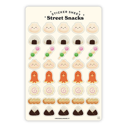 Street Snacks Sticker Sheet