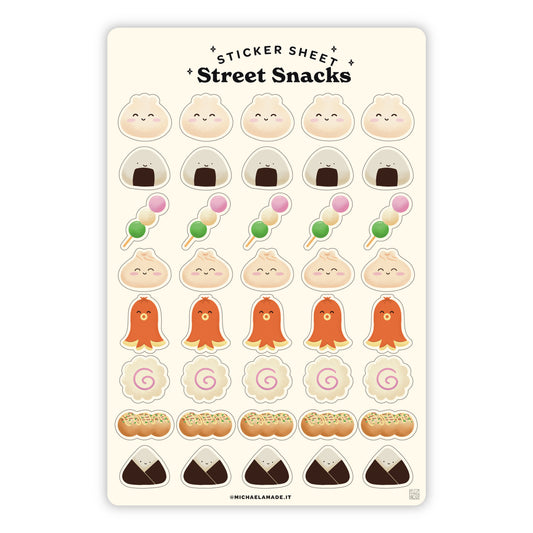 Street Snacks Sticker Sheet