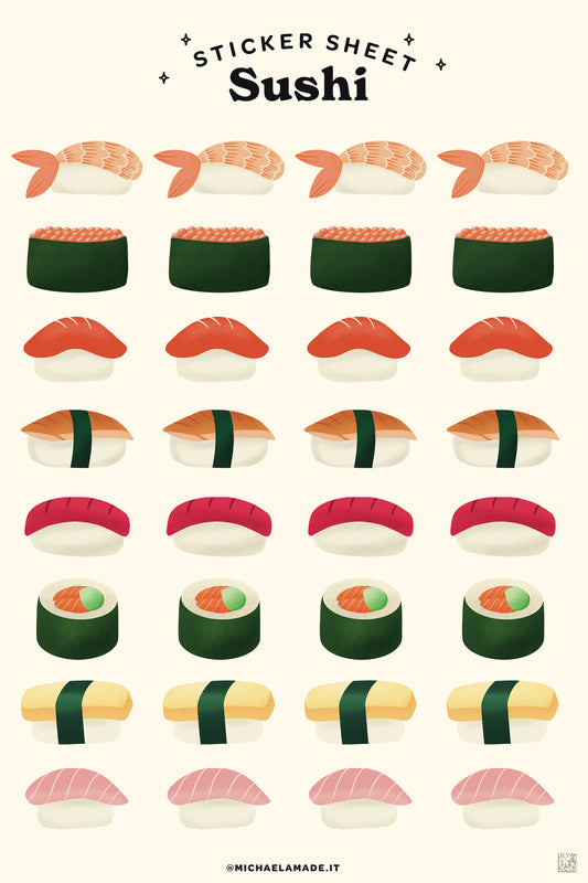Sushi Sticker Sheet
