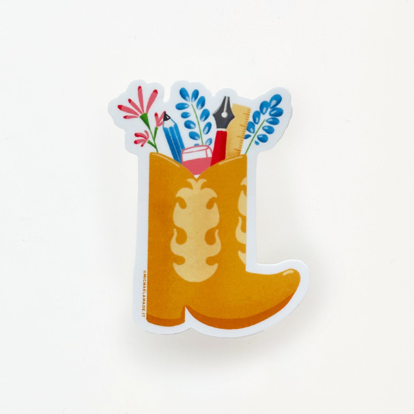 Stationery Boot Sticker