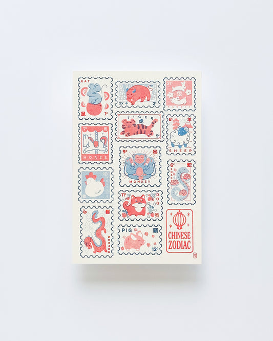Zodiac Stamp Postcard