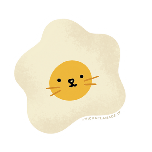 Egg Cat Sticker