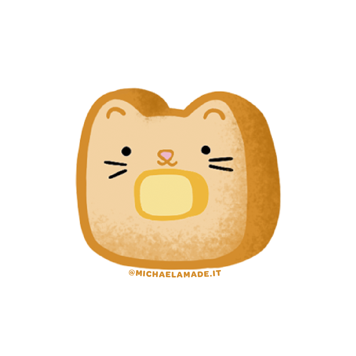 Toast Cat Sticker