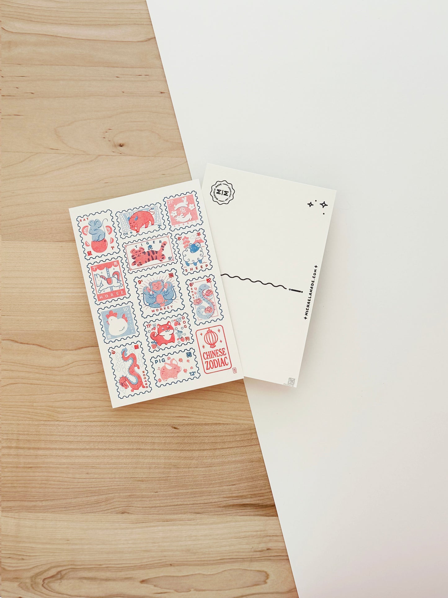 Zodiac Stamp Postcard