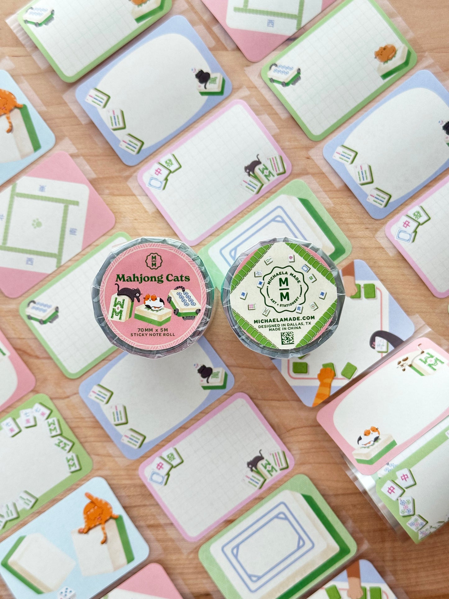 Mahjong Cats Memo Roll