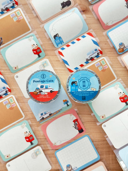 Postage Cats Memo Roll