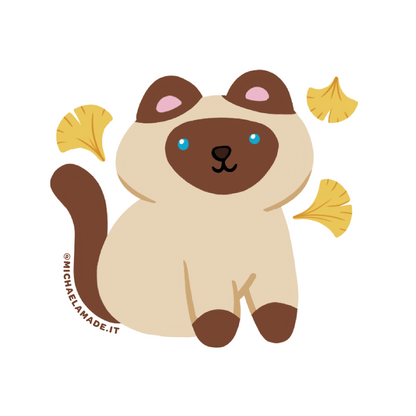 Ginko Task Cat Sticker