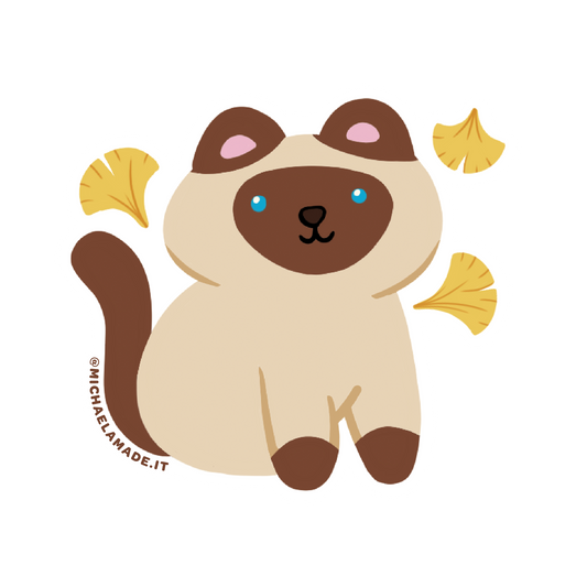 Ginko Task Cat Sticker