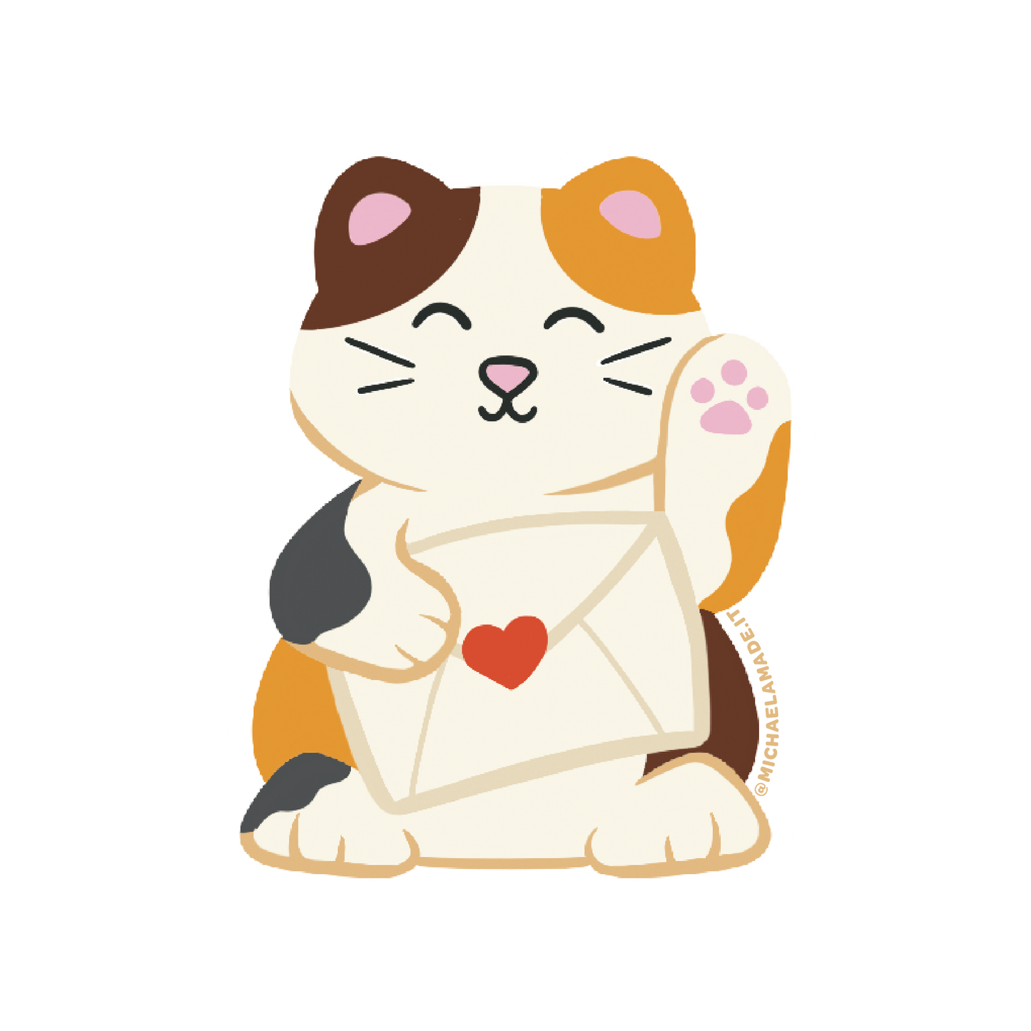 Letter Task Cat Sticker